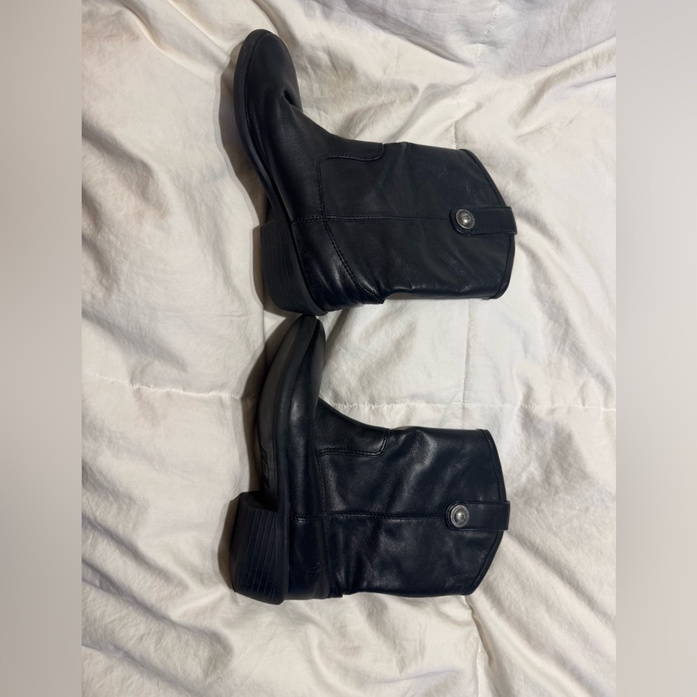 Frye Kids Classic Black Leather Boots